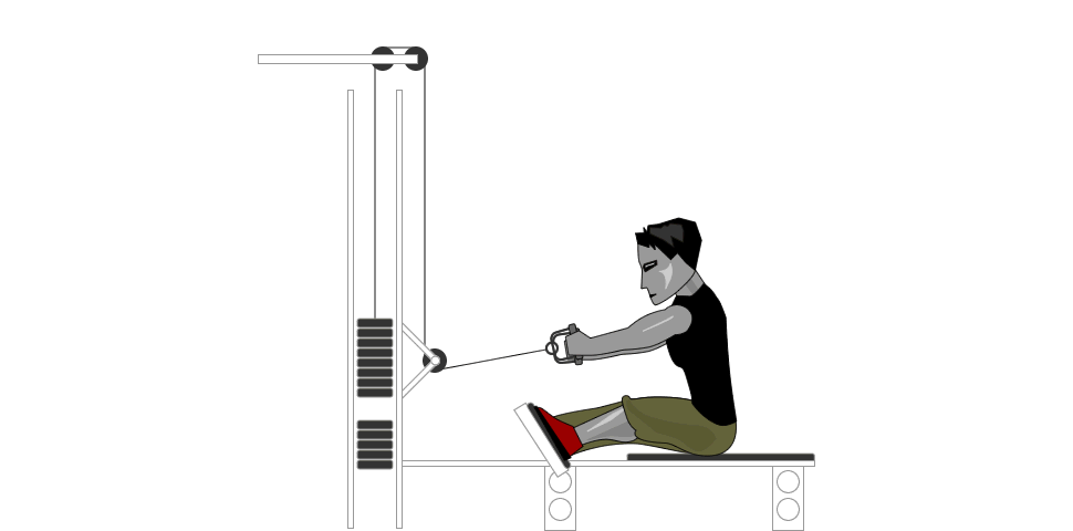 Seated Row - Ngồi chèo cáp lich tap gym hop ly