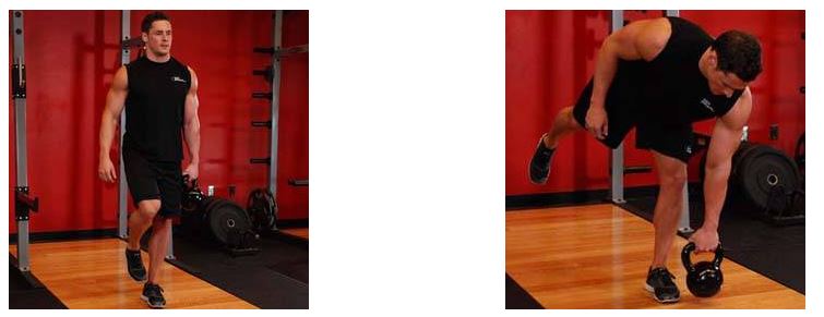 Kettlebell One Legged Deadlift kettlebell one legged deadlift