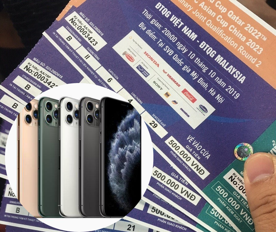 Các mệnh giá được hét lên gấp 10 lần ve tran dau viet nam malaysia