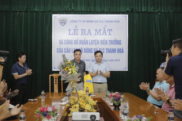 HLV Đức Thắng ra mắt FLC Thanh Hóa nguyen duc thang