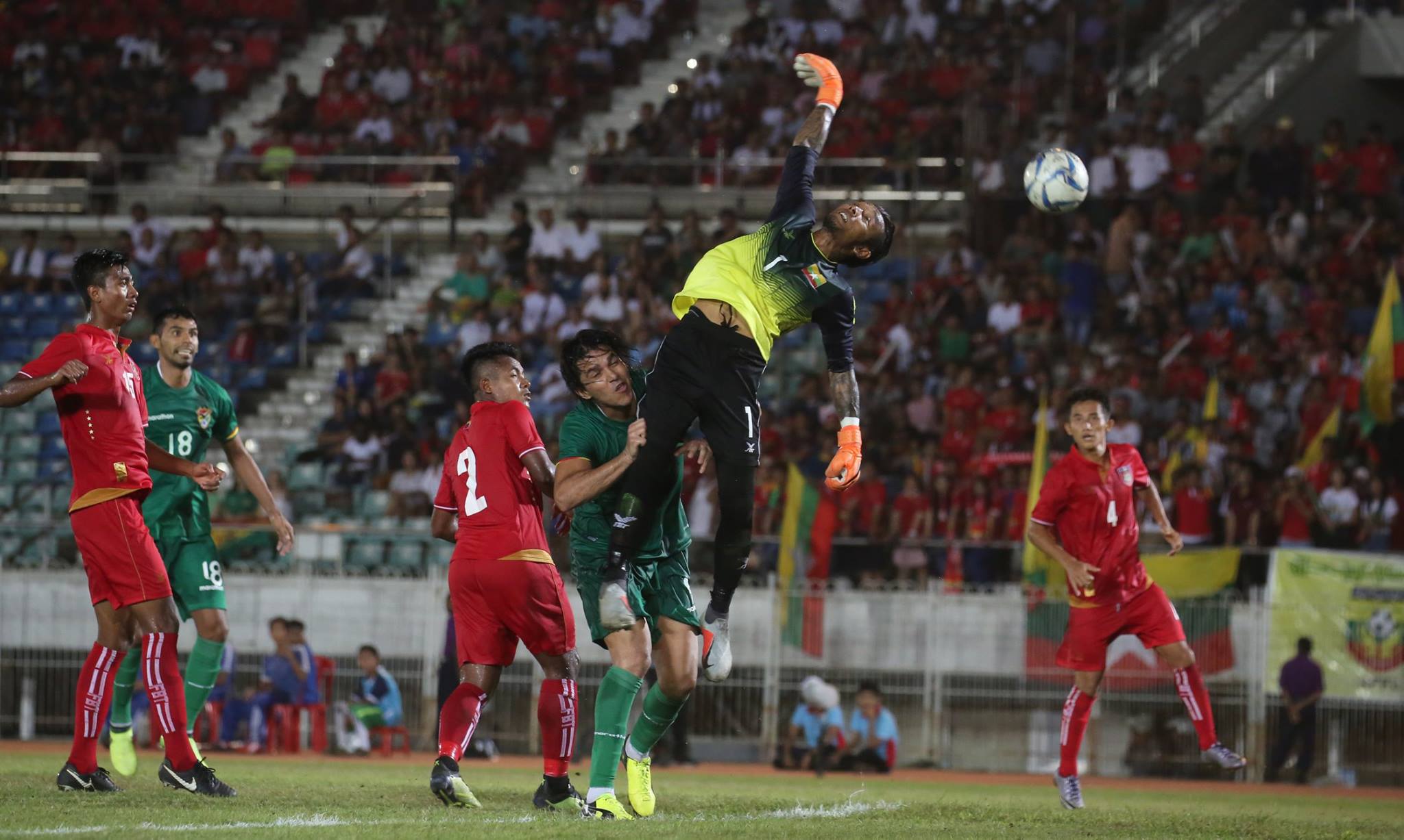 Myanmar tiếp tục thua với tỷ số 0-3 ở loạt trận giao hữu trước thềm AFF Cup myanmar