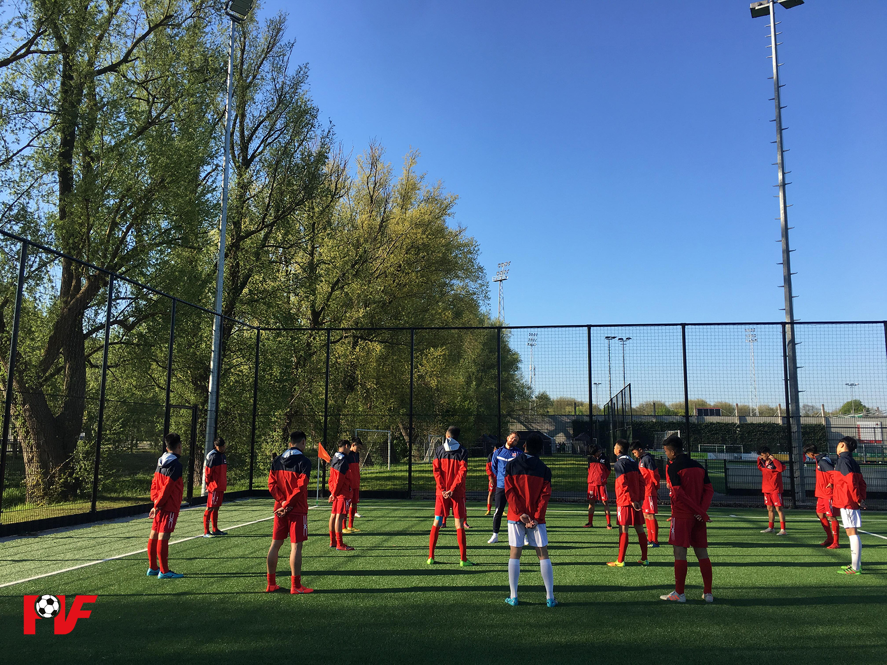 U15 PVF đang bất bại tại bảng A trước khi chạm trán U15 Atletico Madrid. Ảnh: PVF u15 PVF