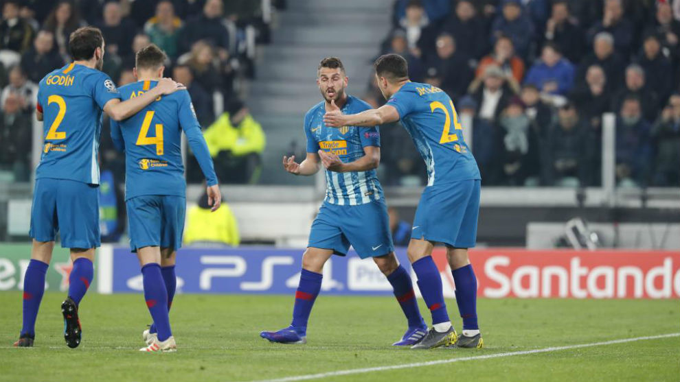 Koke gửi lời chúc mừng đến Juventus Juventus vs Atletico, Ronaldo, Ronaldo hattrick, Griezmann, Koke, Godin, Saul, Simeone, Allegri