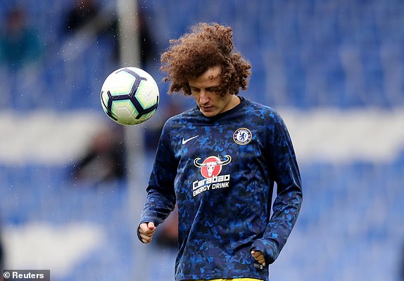 Luiz và các đồng đội đang làm nóng Everton vs Chelsea, trực tiếp Everton vs Chelsea, link trực tiếp Everton vs Chelsea, Everton, Chelsea