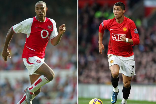 Henry và Ronaldo chia sẻ 2 vị trí đầu tiên Premier League, top 20 cầu thủ xuất sắc nhất Premier League, những cầu thủ xuất sắc nhất giải ngoại hạng Anh