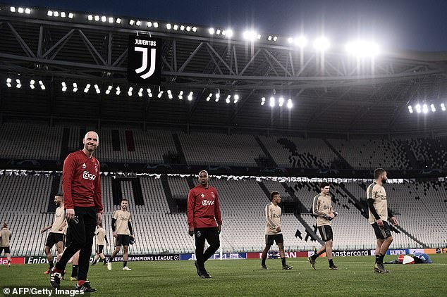 Các cầu thủ Ajax đã có mặt tại thánh địa Juventus Arena Trực tiếp Juventus vs Ajax, link trực tiếp Juventus vs Ajax, Juventus vs Ajax, Juventus, Ajax
