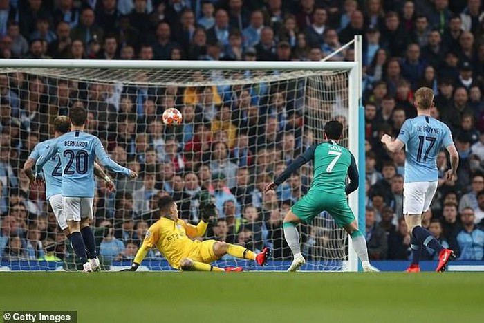 Son Heung-min tỏa sáng rực rỡ với 1 cú đúp trận này Man City vs Tottenham, Man City 4-3 Tottenham, kết quả Man City vs Tottenham, tứ kết Champions League, tứ kết C1