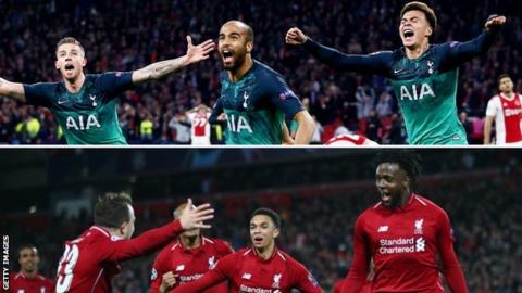 Thời thế đã tạo ra những anh hùng bán kết C1, kết quả bán kết C1, bán kết Champions League, kết quả bán kết Champions League, chung kết C1, chung kết Champions League, Liverpool vs Barca, Ajax vs Tottenham