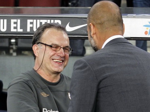 Pep là một fan cuồng của Bielsa Pep guardiola, Bielsa, pochettino, ngoại hạng anh, trực tiếp ngoại hạng anh, kết quả ngoại hạng anh, lịch thi đấu playoff