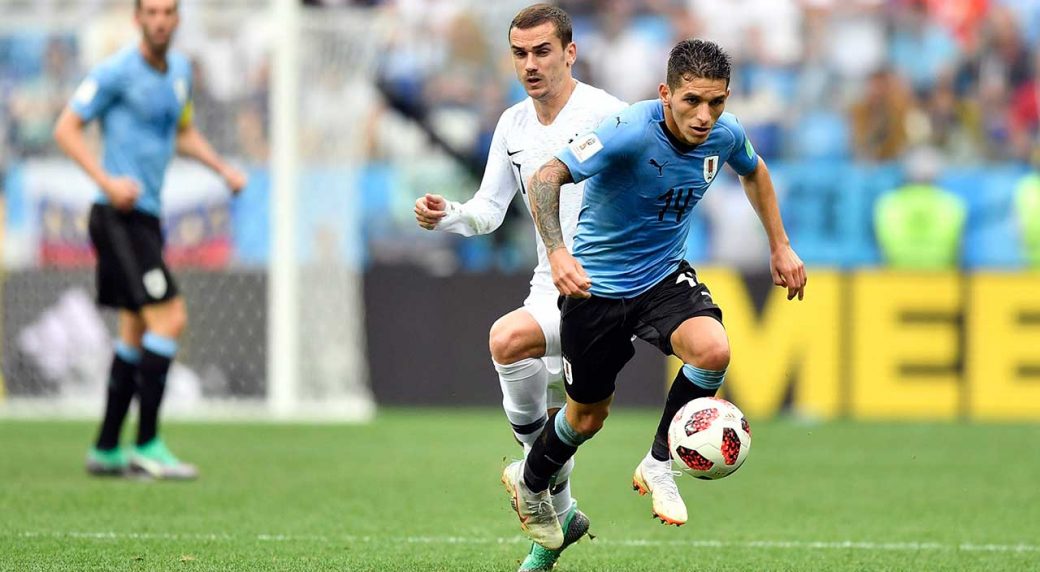 Torreira trong màu áo Uruguay chuyển nhượng, chuyển nhượng ngày 17/6, tin chuyển nhượng, chuyển nhượng MU, chuyển nhượng Arsenal, chuyển nhượng Real, chuyển nhượng Bayern