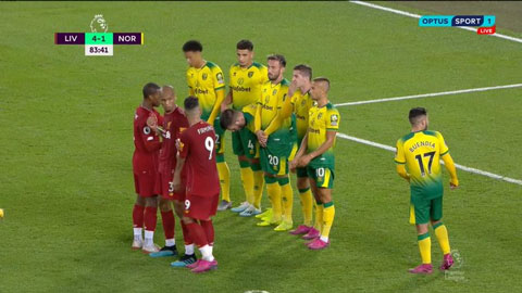Pha dàn xếp đá phạt tinh quái của Liverpool Liverpool vs Norwich, premier league, lịch thi đấu premier league, kết quả liverpool vs norwich