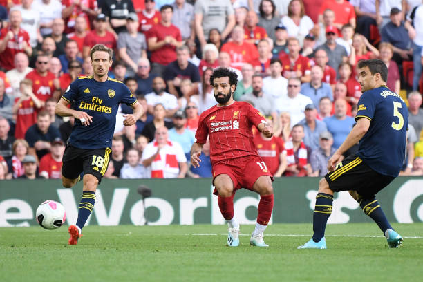 Salah đóng góp cú đúp giúp Liverpool nhấn chìm Arsenal - Ảnh: Getty Images kết quả Liverpool vs Arsenal, Liverpool vs Arsenal, kết quả Ngoại hạng Anh, Premier League, Liverpool, Arsenal