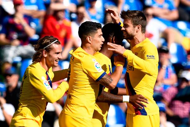 Barca thắng nhẹ 2-0, vươn lên top đầu - Ảnh: Getty Kết quả Getafe vs Barca, Getafe vs Barca, kết quả La Liga, Barca, Barcelona