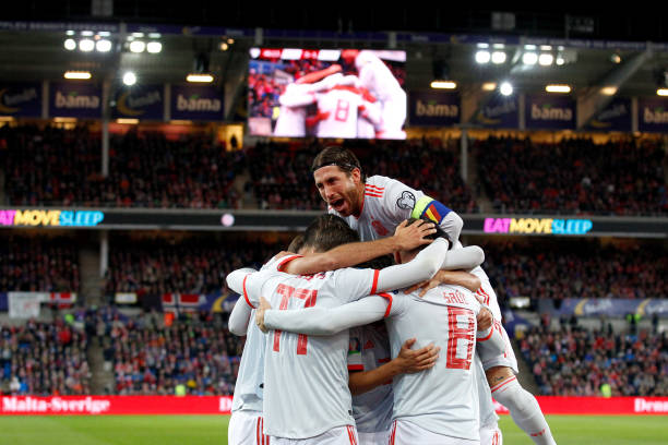 Ramos đi vào lịch sử bóng đá Tây Ban Nha - Ảnh: Getty ramos, kỉ lục ramos. ramos đi vào lịch sử, vòng loại euro, euro 2020, na uy 1-1 tây ban nha