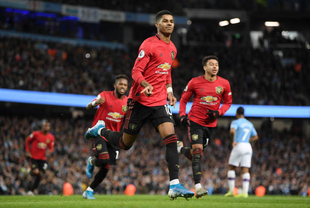 Lần lượt Rashford, Martial nổ súng đem về thắng lợi cho MU - Ảnh: Getty Kết quả Man City vs MU, Man City vs MU, kết quả Ngoại hạng anh, link xem Man City vs MU