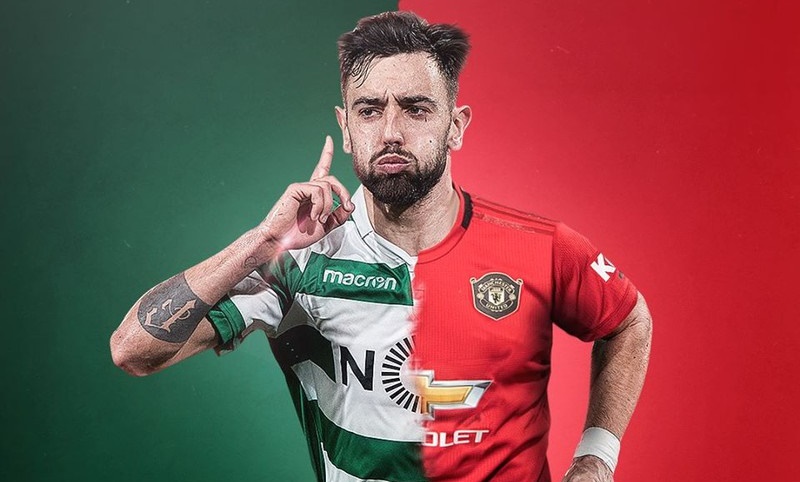 Bruno nhận giải thưởng trong màu áo Lisbon, dù đã là người MU - Ảnh: Internet Bruno Fernandes, tân binh MU, MU, Man Utd, cầu thủ xuất sắc nhất tháng 1