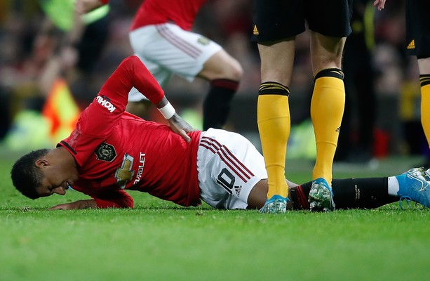 Chấn thương của Rashford diễn biến xấu sau 1 tháng - Ảnh: Getty Rashford, MU, Club Brugge vs MU, EURO 2020