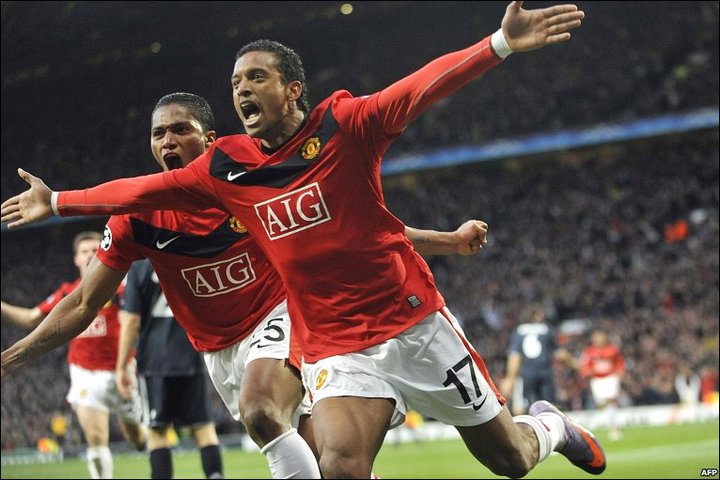 MU đã có hiệp 1 xuất sắc với bàn thắng của Gibson và cú đúp của Nani -Ảnh: Daily Mail MU vs Bayern Munich, Robben, Champions League, ngày này năm xưa