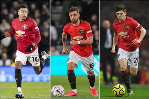 Bruno gây bất ngờ khi đạt tốc độ sánh ngang với những cầu thủ chạy nhanh như James và Lingard -Ảnh: The Sun Bruno Fernandes, MU, Ngoại hạng Anh, Premier League