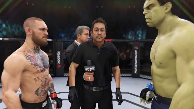 McGregor đối đầu Gã khổng lồ xanh Hulk - Ảnh: Internet video mma, video võ thuật, video boxing