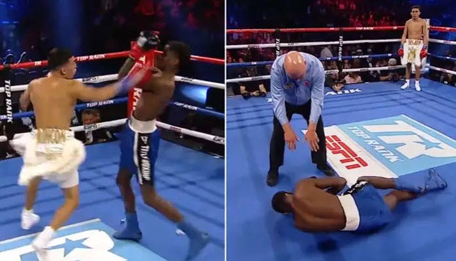 Williams bị đấm gục vì trình độ quá tệ - Ảnh: Screenshot video mma, video võ thuật, video boxing