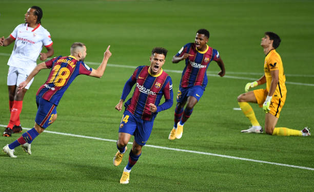 Barca chia điểm với Sevilla trên sân nhà Ảnh 1