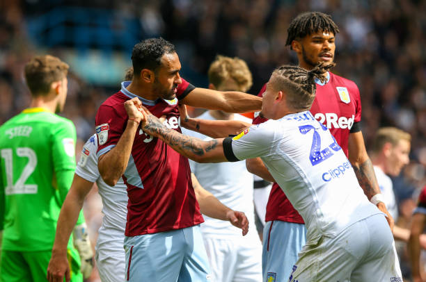 Xô xát sau bàn thắng gây tranh cãi của Leeds leeds vs aston villa, video leeds vs aston villa, leeds, aston villa, hạng nhất anh, giải hạnh nhất anh