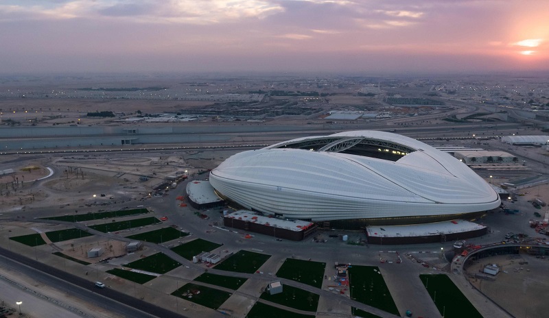 Quang cảnh bên ngoài sân vận động Al Janoud world cup, world cup 2022, qatar, tây ban nha, brazil, pháp, đức