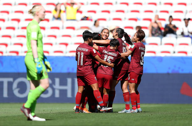 Thái Lan có bàn thắng đầu tiên tại World Cup bóng đá nữ kết quả Thái Lan vs Thụy Điển, tỷ số Thái Lan vs Thụy Điển, video bàn thắng Thái Lan vs Thụy Điển, Thái Lan, Thụy Điển, world cup 2019, world cup bóng đá nữ,