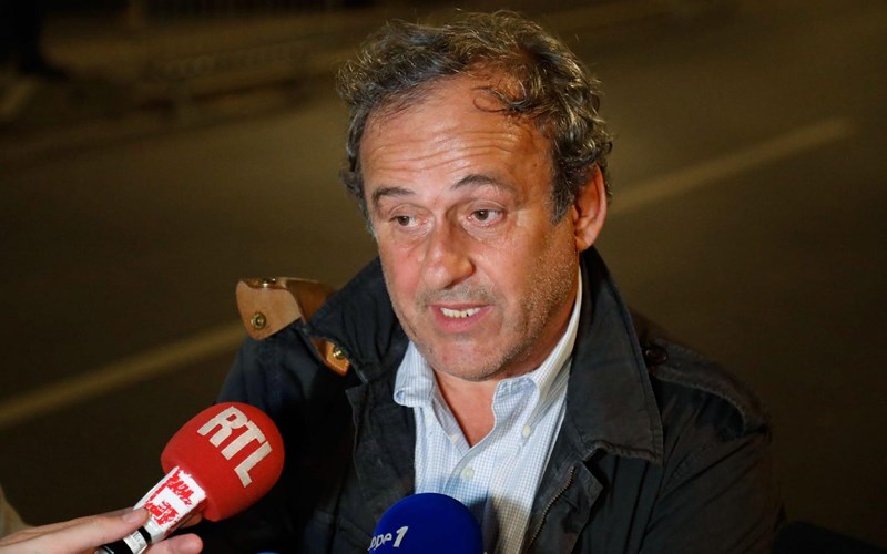 Cựu chủ tịch UEFA Platini sau khi được thả tự do fifa, world cup, world cup 2022, qatar, platini, uefa, qatar world cup 2022, cựu chủ tịch uefa bị bắt giữ
