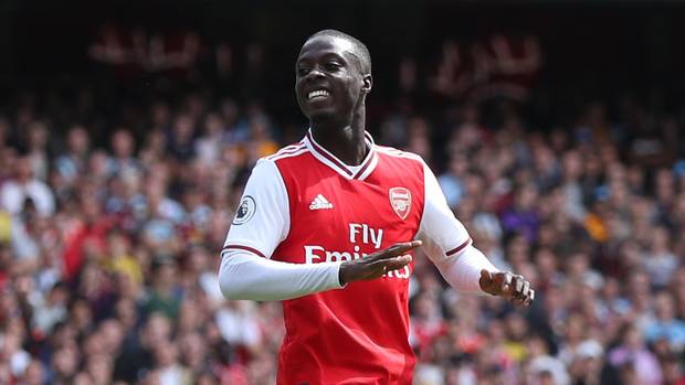Pepe nhiều khả năng sẽ có trận đá chính đầu tiên trong màu áo Arsenal (Nguồn: Getty Images) arsenal, arsenal vs liverpool, liverpool vs arsenal, liverpool đấu với arena