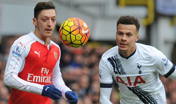 Ozil và Alli nhiều khả năng sẽ không ra sân trong trận đấu này. Ảnh: Daily Express Arsenal vs tottenham, trực tiếp arsenal vs tottenham, nhận định arsenal vs tottenham, dự đoán arsenal vs tottenham, trực tiếp ngoại hạng anh