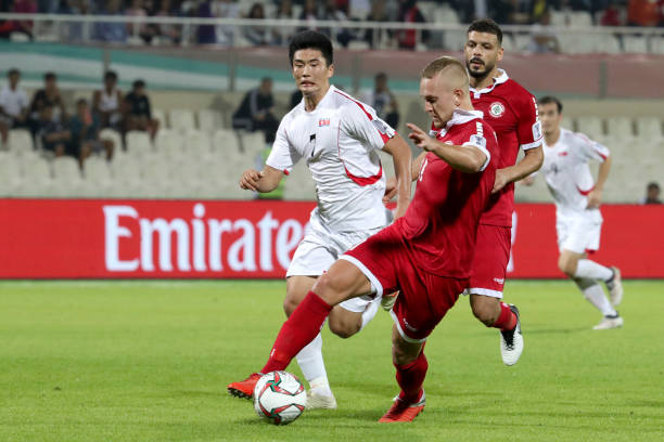 Triều Tiên giành 3 điểm trước Li Băng. Ảnh: Getty Images Kết quả Triều Tiên vs Li Băng, Triều Tiên vs Li Băng, Kết quả vòng loại world cup 2022, vl wc 2022, vl world cup 2022