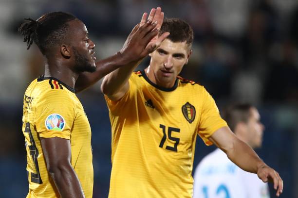 Batshuayi tỏa sáng với cú đúp vào lưới San Marino. Ảnh: Getty Images Kết quả San Marino vs Bỉ, San Marino vs Bỉ, Bỉ vs San Marino, kết quả vòng loại euro 2020, kết quả vòng loại euro