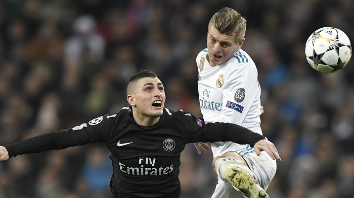 PSG vs Real Madrid là cuộc đọ sức tâm điểm của lượt trận đầu tiên Champions League. Ảnh: Goal PSG vs Real Madrid, trực tiếp PSG vs Real Madrid, link xem PSG vs Real Madrid, link trực tiếp PSG vs Real Madrid, xem PSG vs Real Madrid ở đâu, cúp c1, champions league