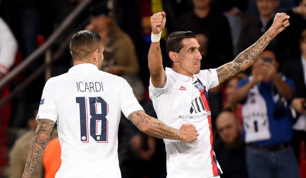Di Maria tỏa sáng với cú đúp vào lưới đội bóng cũ. Ảnh: Getty Images Kết quả PSG vs Real Madrid, PSG vs Real Madrid, trực tiếp champions league, kết quả cúp c1, kết quả champions league, cúp c1, champions league