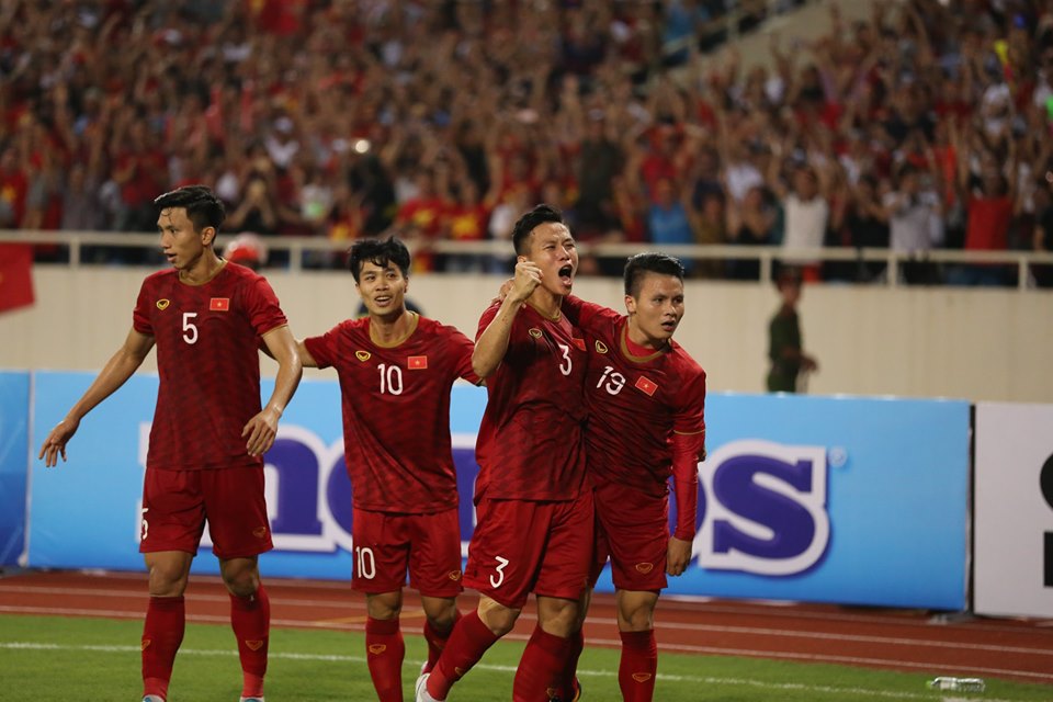 Quang Hải ghi bàn duy nhất giúp Việt Nam đánh bại Malaysia. Ảnh: Kiên Lê việt nam 1-0 malaysia, kết quả vòng loại world cup 2022, vòng loại world cup 2022, kết quả vòng loại world cup, đông nam á