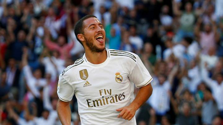 Hazard đã có bàn thắng đầu tiên trong màu áo Real Madrid. Ảnh: Reuters trực tiếp Mallorca vs Real Madrid, Mallorca vs Real Madrid, dự đoán Mallorca vs Real Madrid, nhận định Mallorca vs Real Madrid, real madrid