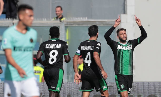 Sassuolo có một trận đấu rất đáng khen. Ảnh: Getty Images Kết quả Sassuolo vs Inter, Sassuolo vs Inter, kết quả bóng đá hôm nay, kết quả bóng đá ý, kết quả Serie A