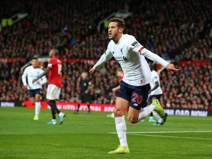 Lallana ăn mừng bàn thắng vào lưới MU. Ảnh: Getty Images Tin chuyển nhượng, chuyển nhượng tối 23/10, chuyển nhượng 23/10, chuyển nhượng bóng đá, chuyển nhượng bóng đá hôm nay, chuyển nhượng mu, chuyển nhượng Real Madrid, chuyển nhượng Arsenal, chuyển nhượng Barca, chuyển nhượng Juventus