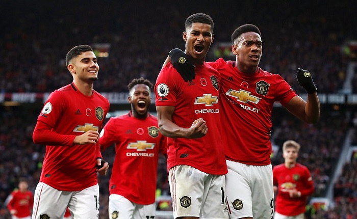Mu trình diễn lối chơi rất đẹp mắt trước Brighton. Ảnh: Getty Images Kết quả MU vs Brighton, MU vs Brighton, MU 3-1 Brighton, kết quả ngoại hạng anh