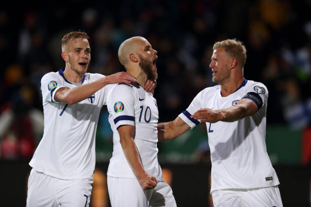 Chiến thắng 3-0 trước Liechtenstein giúp Phần Lan giành vé dự VCK EURO 2020. Ảnh: Getty Images vòng loại euro, euro 2020, kết quả vl euro, kết quả vl euro 2020, kết quả vòng loại euro
