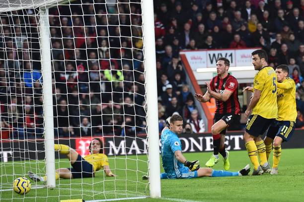 Dan Gosling mở tỷ số cho Bournemouth. Ảnh: Getty Kết quả Bournemouth vs Arsenal, Bournemouth, Arsenal, ngoại hạng anh