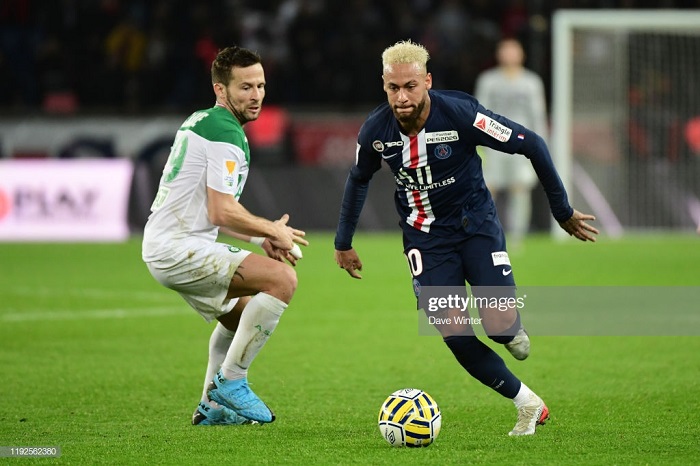Ngôi sao gốc Việt, Cabaye (áo trắng) ghi 1 bàn vào lưới PSG. Ảnh: Getty Kết quả PSG vs Saint-Etienne, PSG vs Saint-Etienne, Neymar, Mbappe, Cabaye, Việt Nam, sao gốc việt