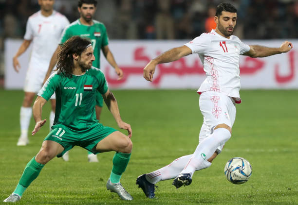 Iran (áo trắng) tại vòng loại World Cup 2022. Ảnh: Getty Vòng loại World Cup 2022, vl World Cup 2022, vòng loại World Cup, World Cup 2022, World Cup, Iran
