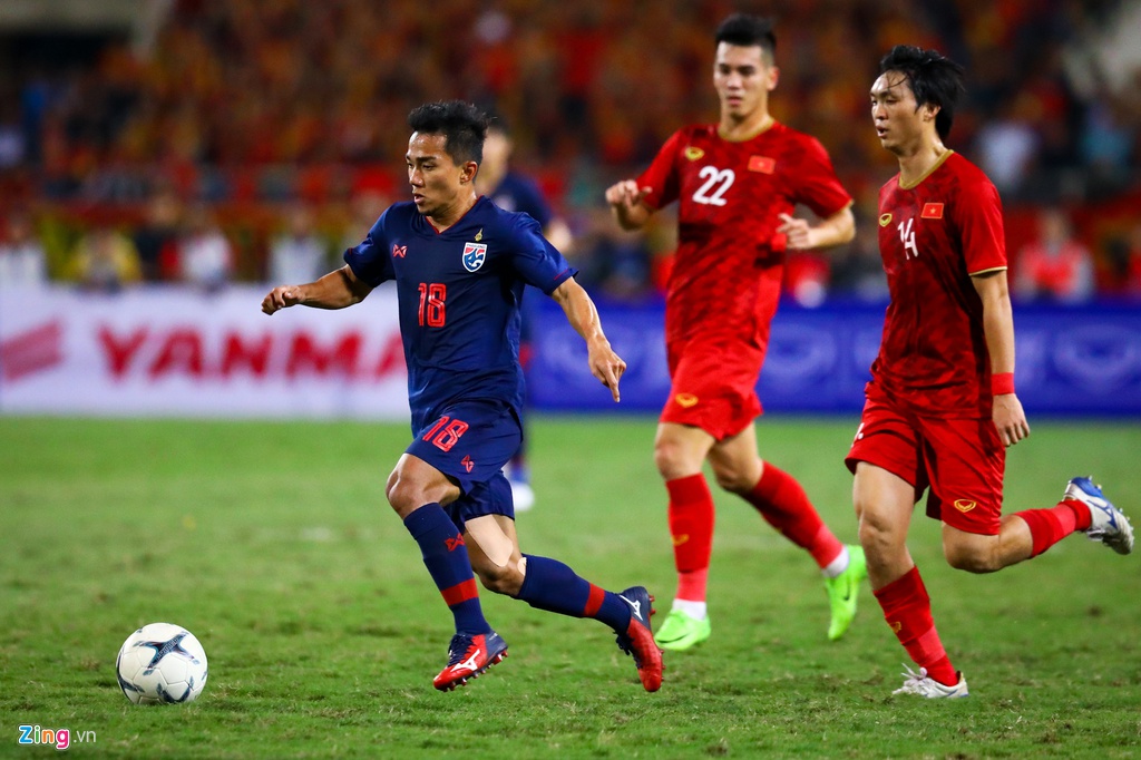 Chanathip từng đối đầu Việt Nam tại vòng loại World Cup 2022. Ảnh: Zing Messi Thái, Chanathip, Thái Lan, bóng đá thái lan, tin chuyển nhượng, chuyển nhượng bóng đá