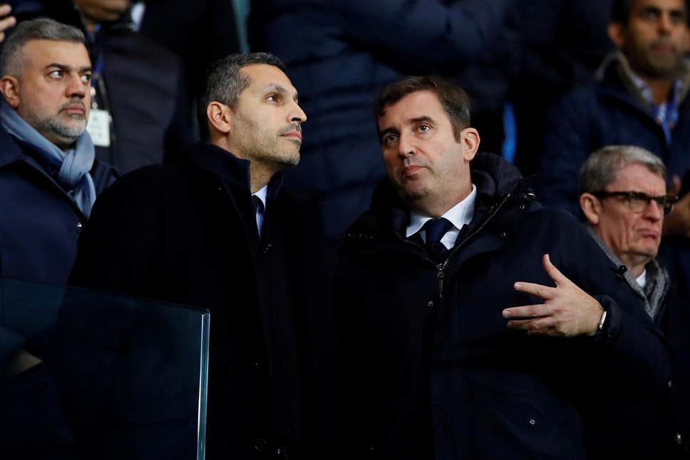 Giám đốc điều hành của Manchester City, Ferran Soriano (phải). Ảnh: Reuters Man City, UEFA, C1, Cúp C1, Man City C1, man city bị phạt
