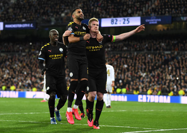De Bruyne ghi 1 bàn, 1 kiến tạo giúp Man City lội ngược dòng. Ảnh: Getty Kết quả Real Madrid vs Man City, Kết quả Cúp C1, Real Madrid, Man City, Cúp C1, Champions League