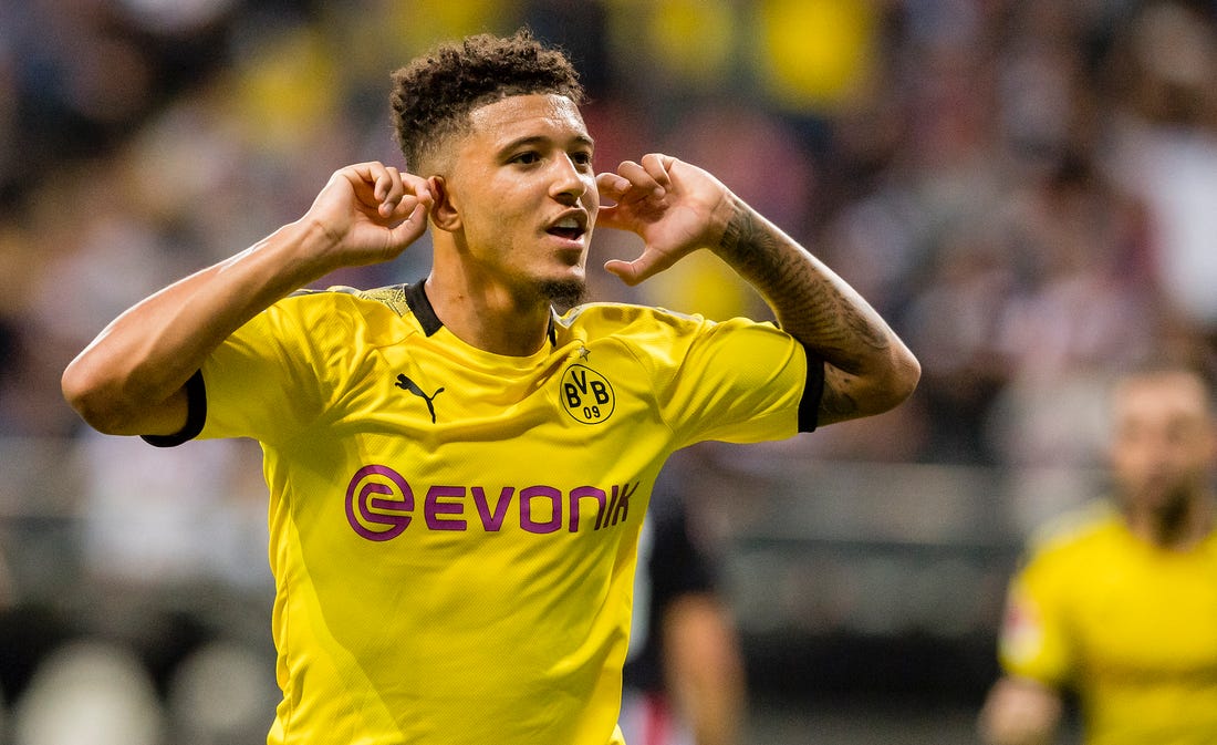 Sancho đang thi đấu ấn tượng tại Dortmund. Ảnh: Getty Ronaldo, Mbappe, Sancho, Werner, MU, chuyển nhượng, chuyển nhượng MU, Ngoại hạng Anh, Premier League