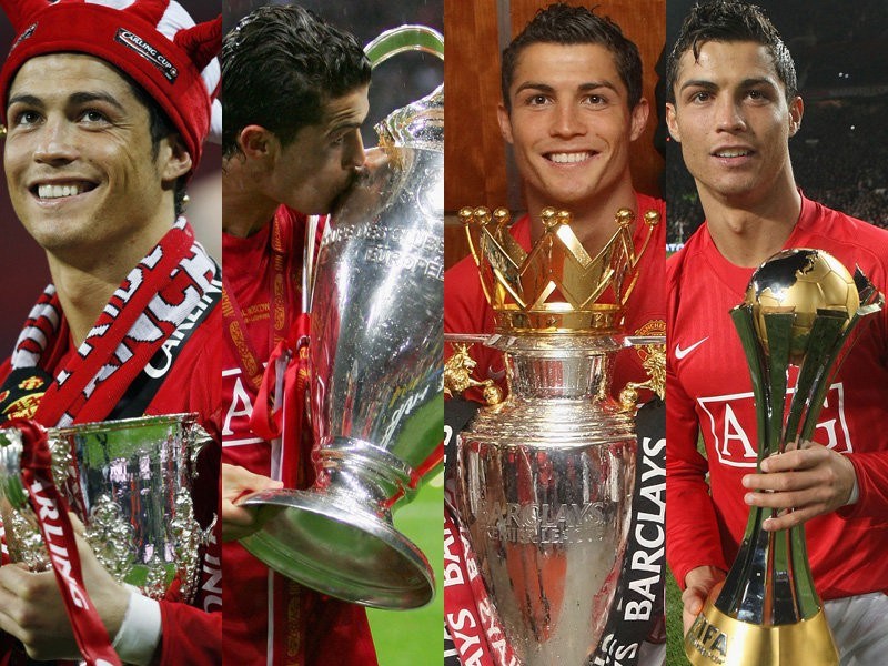 Ronaldo giành mọi vinh quang trong màu áo MU. Ảnh: Internet Ronaldo, Mbappe, Sancho, Werner, MU, chuyển nhượng, chuyển nhượng MU, Ngoại hạng Anh, Premier League